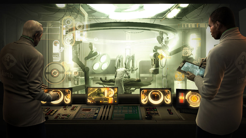 Illustration for article titled New Deus Ex: Human Revolution Screens Black, Gold & A Little Old